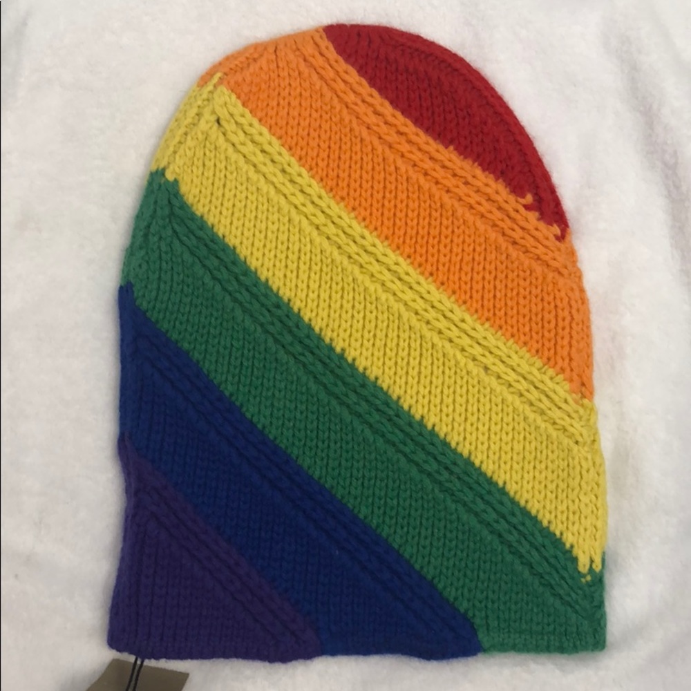 Burberry rainbow pride scully beanie hat - Picture 4 of 6